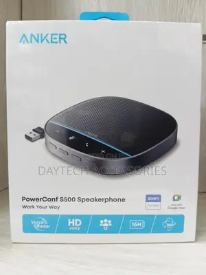 This Is an Anker PowerConf S500 Speakerphone - Black