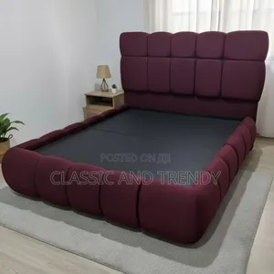 5x6 Maroon Bubble Bed - Free Delivery