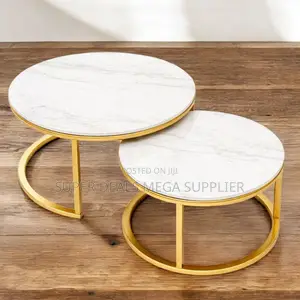 Premium Marble Coffee Table Nesting Set With Durable Construction