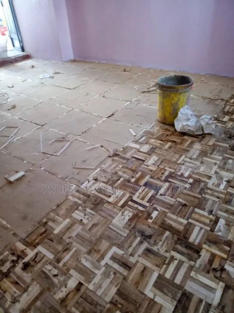 Black Wooden Floor Parquet