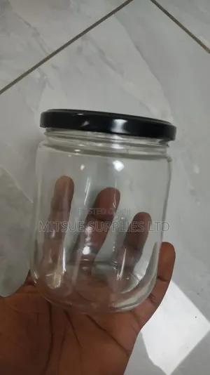 A Box of 40 Pieces Glass/Mason Jar 500ml Short Wide (11.4x8.2cm)