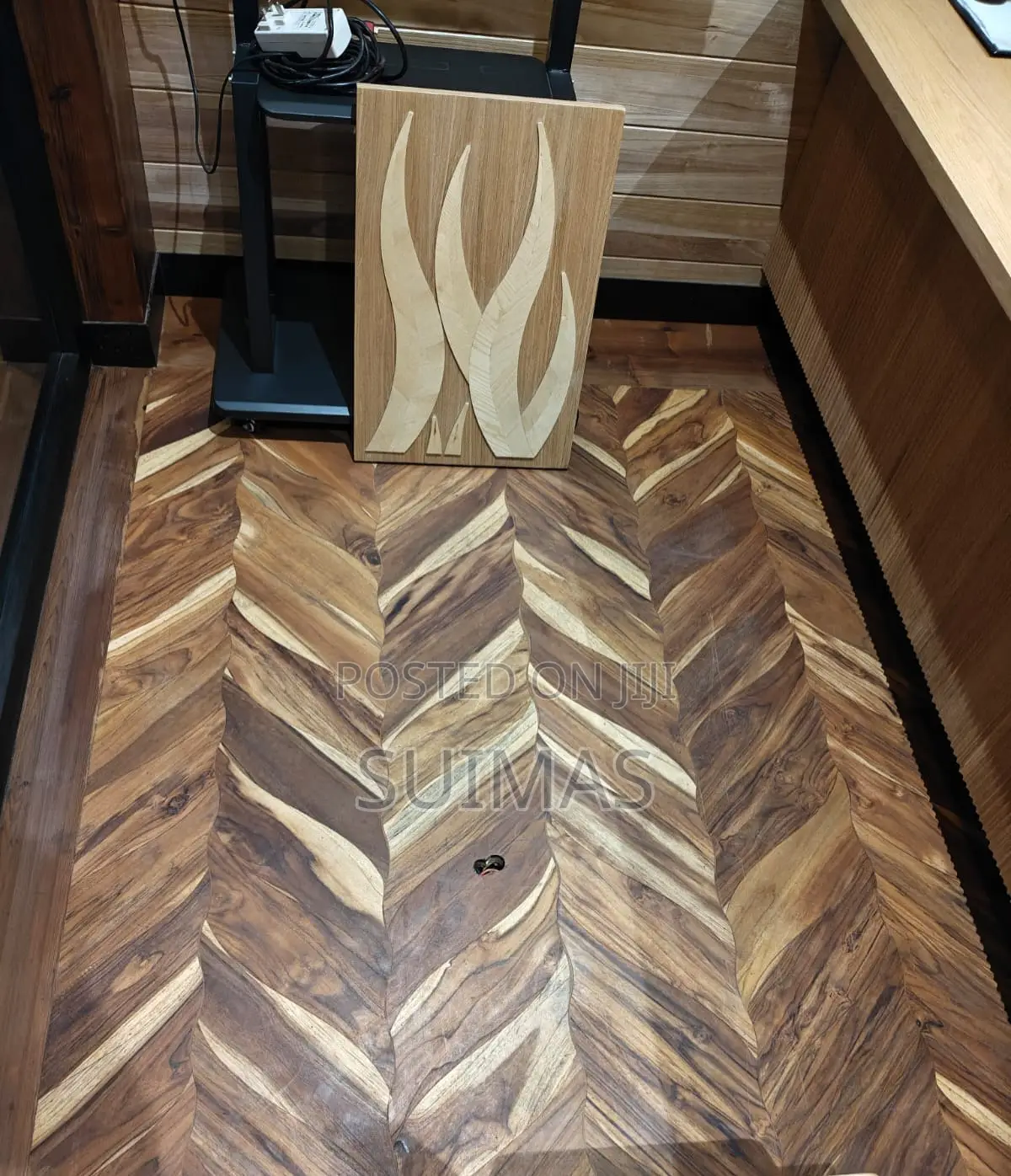 Chevron – Sudanese Teak Flooring