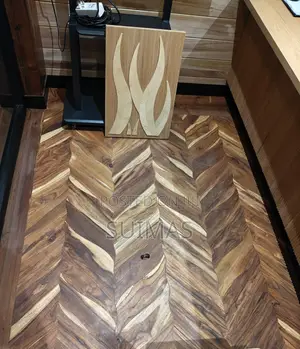 Chevron – Sudanese Teak Flooring