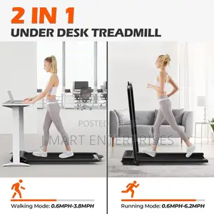 Home, Compact Treadmill With Remote Control, 2 in 1 Portable