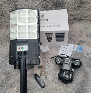 4G Solar Camera All in One With a Solar Streetlight