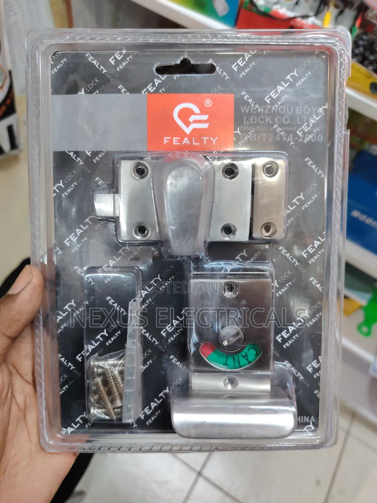 Indicator Lock/ Engage- Vacant Bathroom Lock