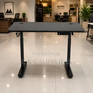 Black Electric Sit Stand Gaming Desk-120cm