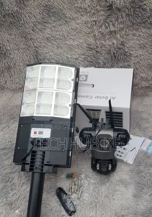 V380 Pro 180W Triple Lens 4G Solar Floodlight Camera