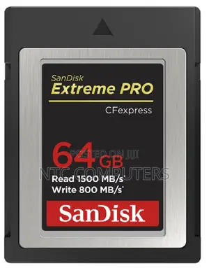 Sandisk Exreme Pro Cf Express B 64gb 1500/800mb/S