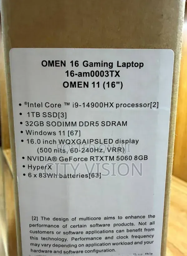 New Laptop HP Omen 16 32GB Intel Core Ultra 9 SSD 1T
