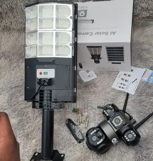 4G Solar Street Light 180W CCTV Camera | Triple Lens 6MP PTZ