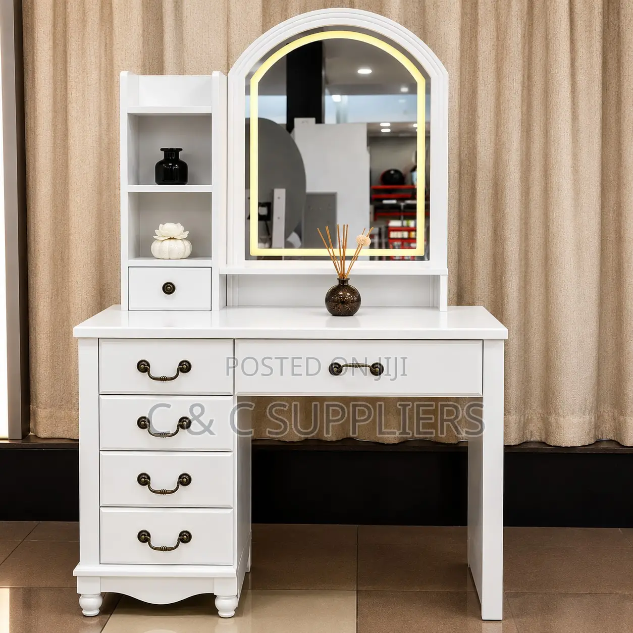Modern Imported White Dressing Table