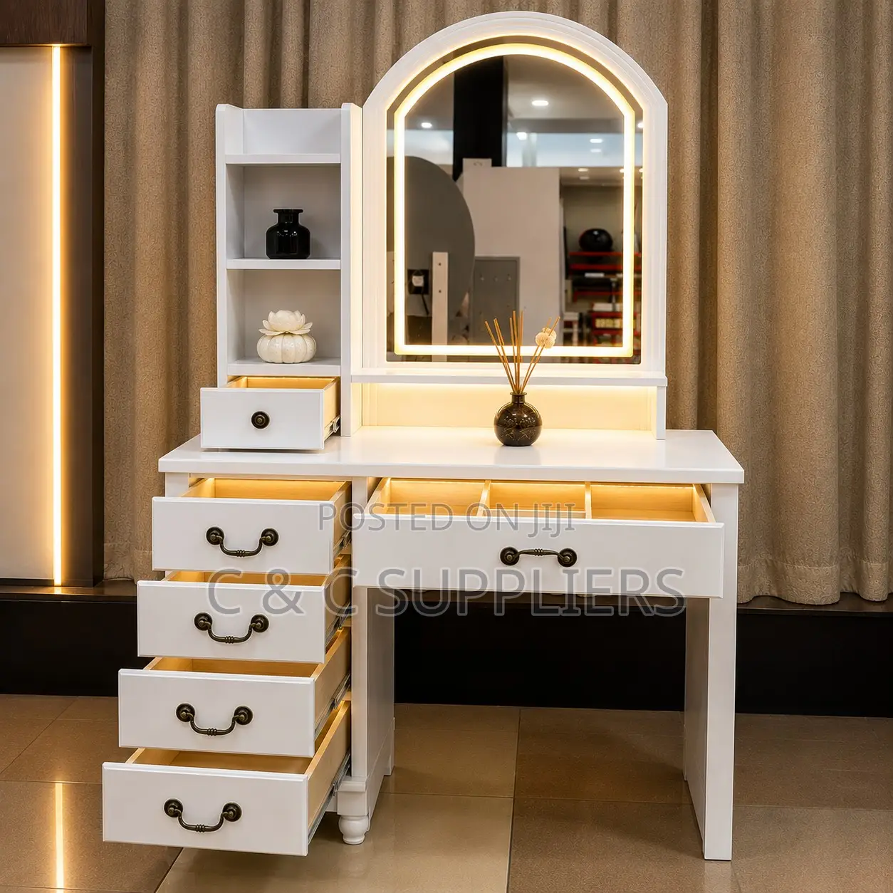 Modern Imported White Dressing Table
