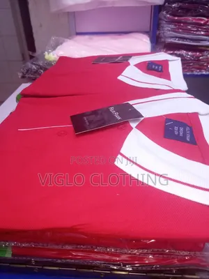 Wholesale Dark Red Body, White Collar Poloshirts