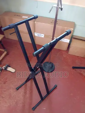 Heavy-Duty Double-Braced X-Style Adjustable Keyboard Stand