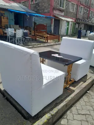 Restaurant Couches and Table