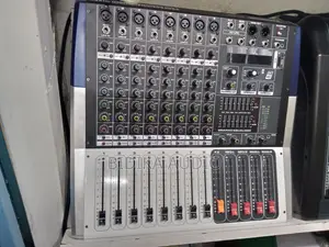 Professional 8-Channel Powered Audio Mixer With Built-in Amplifier 7
