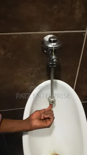 Flush Valve Urinal With a Knob