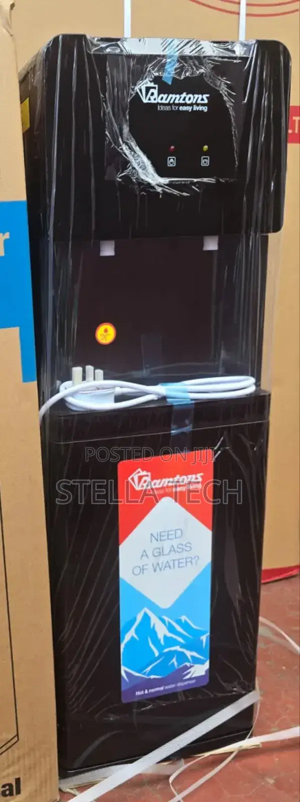 Black Ramtons Hot and Normal Standing Water Dispenser