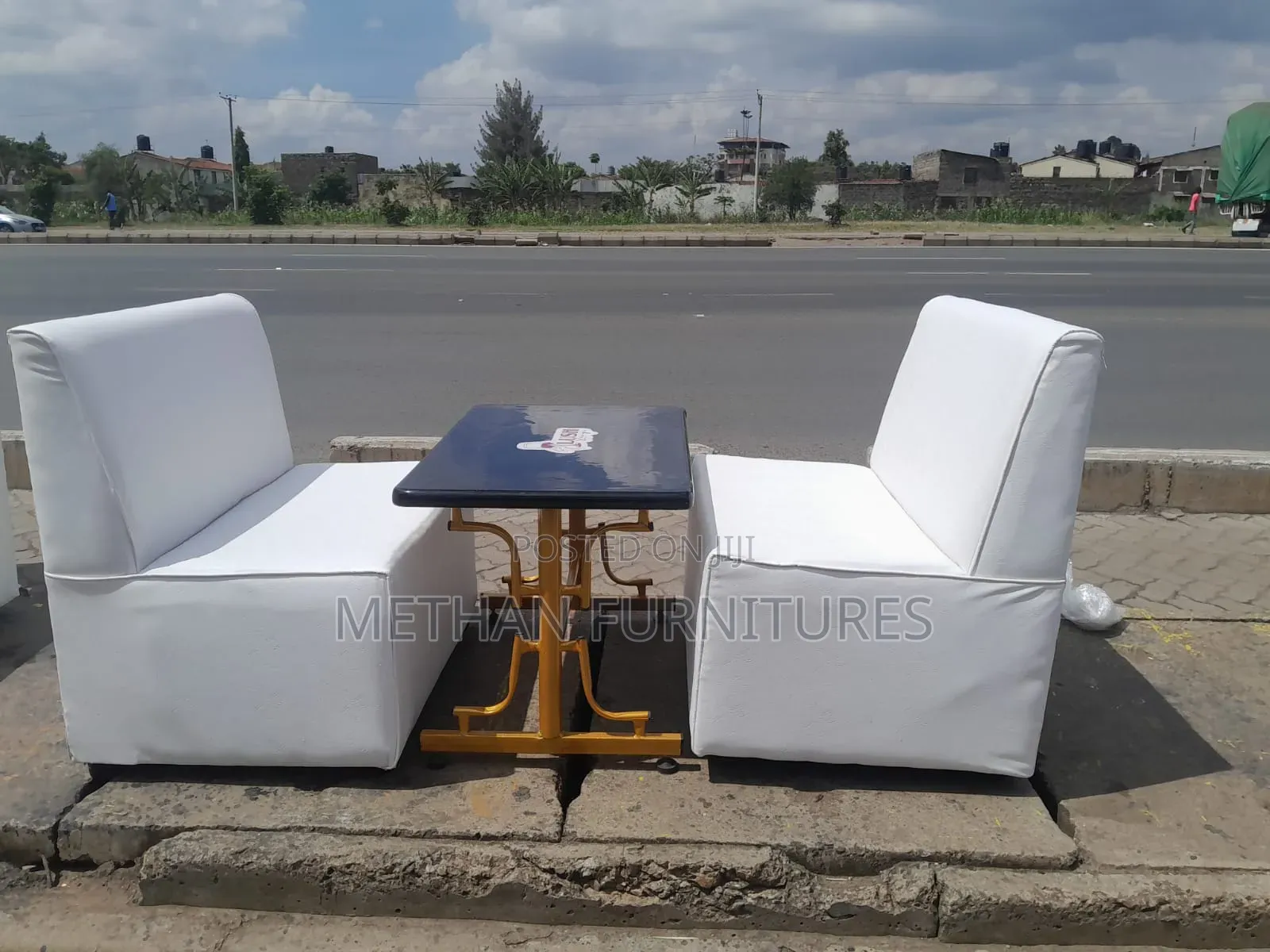 Restaurant Couches and Table