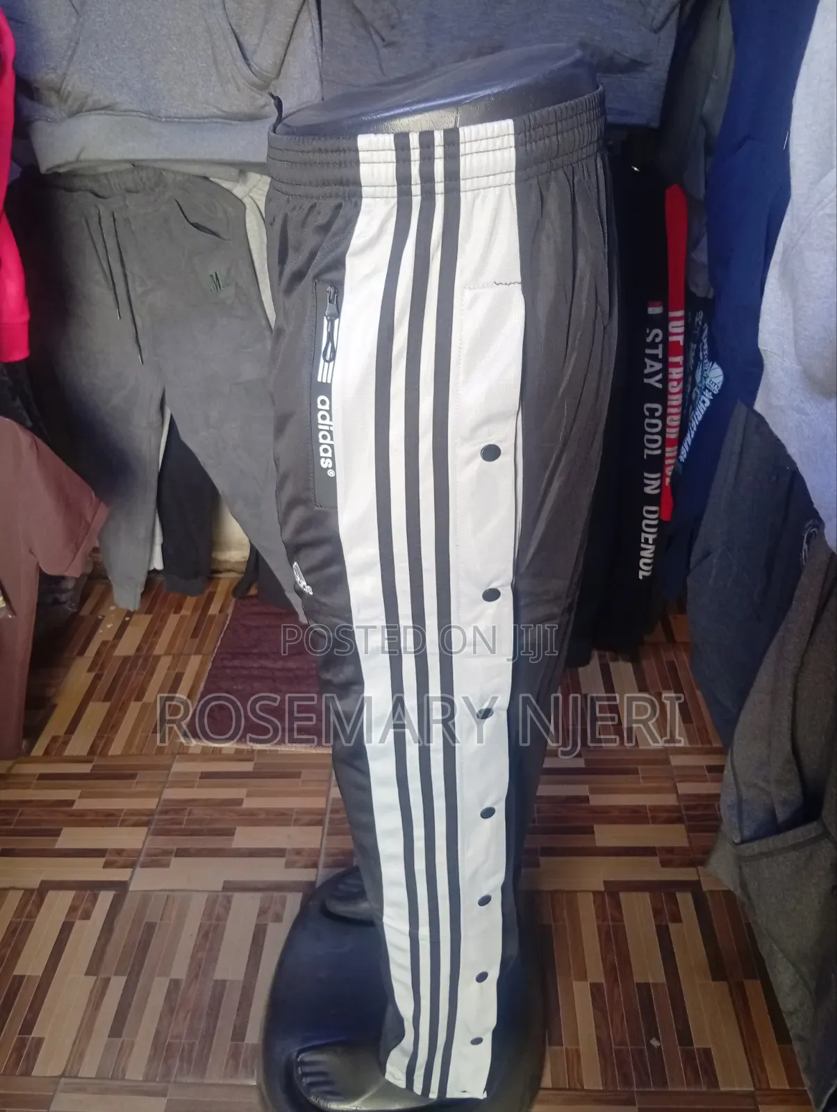 Adidas Snap- Button Tracksuit Pant