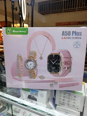 Smartbarry A58 Plus Smartwatch Gift Set With Jewelry