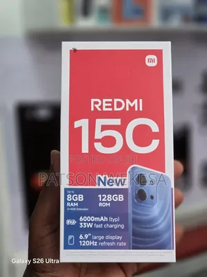 New Xiaomi Redmi 15C 4G 128 GB Black