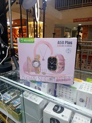 A58 Plus Smart Watch With Jewelry Set Quartz Watch