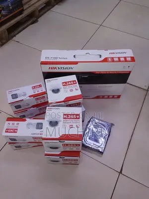 Ip CCTV Camera 4 Channel NVR Complete Set With 4 Cameras 1080p