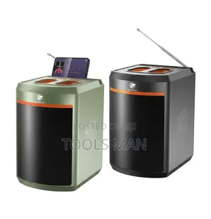 Portable Bluetooth Speaker With Phone Holder FM Radio.
