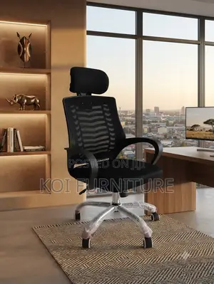 Office Chairs; Adjustable Headrest Office Mesh Chairs
