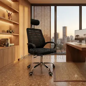 Office Chairs; Adjustable Headrest Office Mesh Chairs