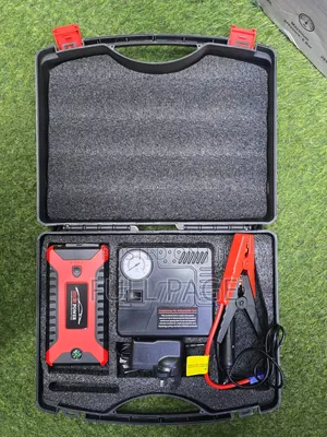 Car Jump Starter Kit With a 12v Air Compressor