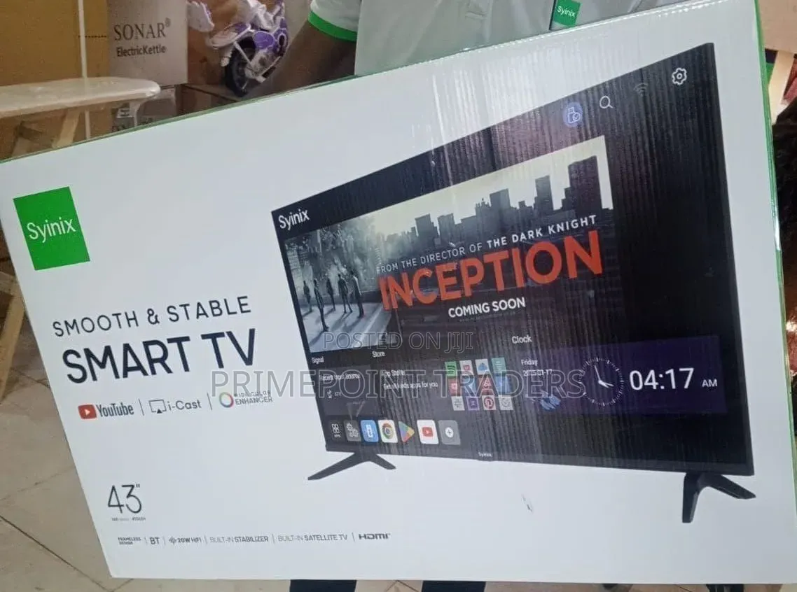 Syinix 43 Smart Frameless,Smart Streaming Made Simple