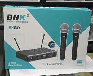 BNK BK801 Dual-Channel VHF Wireless Microphone System