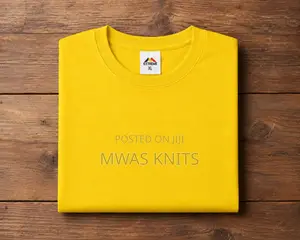 Yellow Round Neck T Shirt Pure Cotton