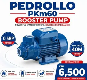 High Pressure Pedrollo Pump 0.5hp