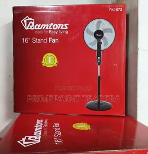 Ramtons 16 Inches Standing Fan,Wide Air Coverage for Maximum Comfort