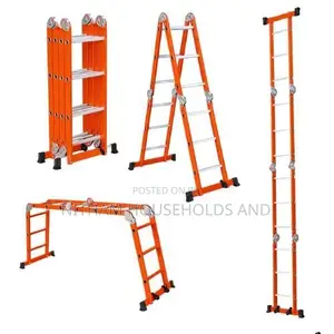 4by3 (Red) Aluminium Multi-Purpose Ladder 12ft