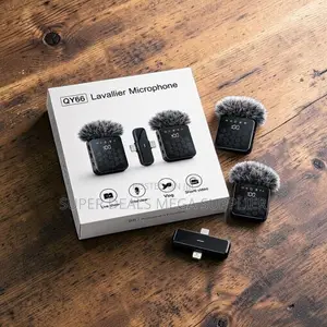 Smart Compact 3 in 1 Dual Mics Wireless Lavalier Microphone