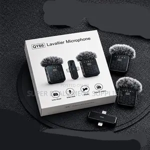 Rechargeable 3 in 1 Dual Mics Wireless Lavalier Microphone