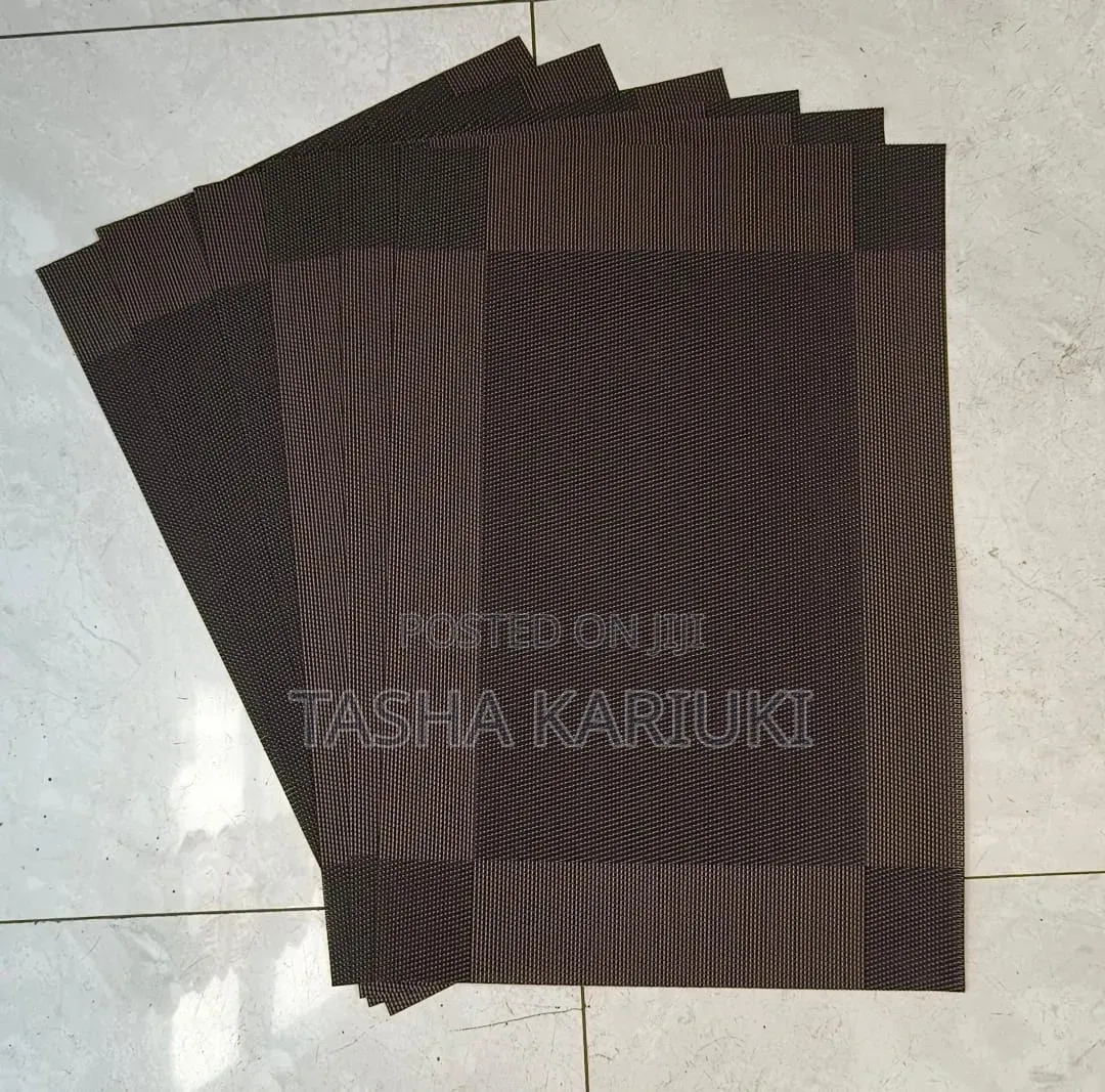 PVC 6pcs Wooven Placemats