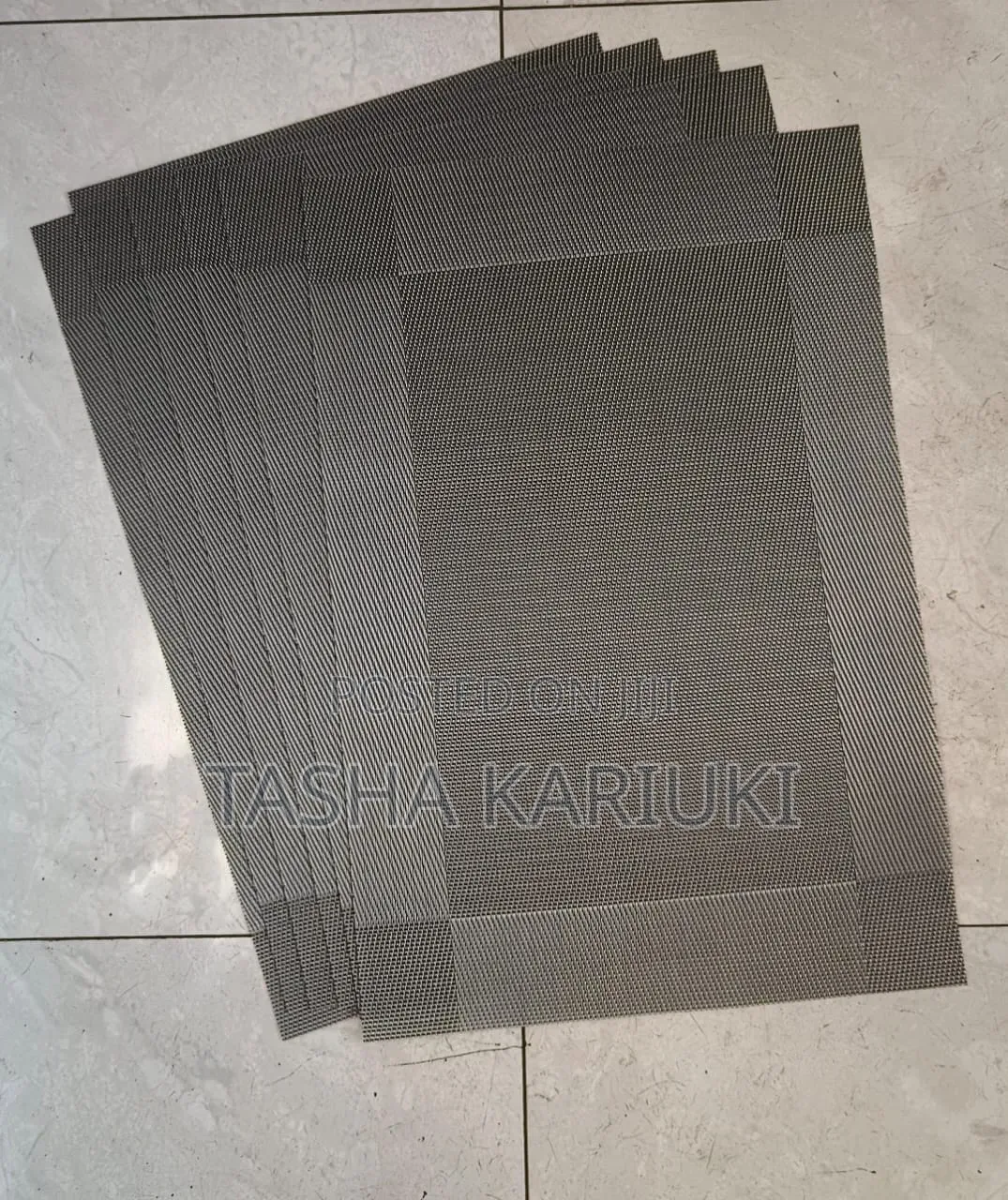 PVC 6pcs Wooven Placemats