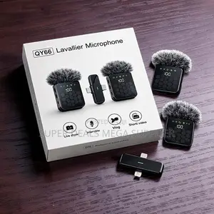 Podcast-Ready 3 in 1 Dual Mics Wireless Lavalier Microphone
