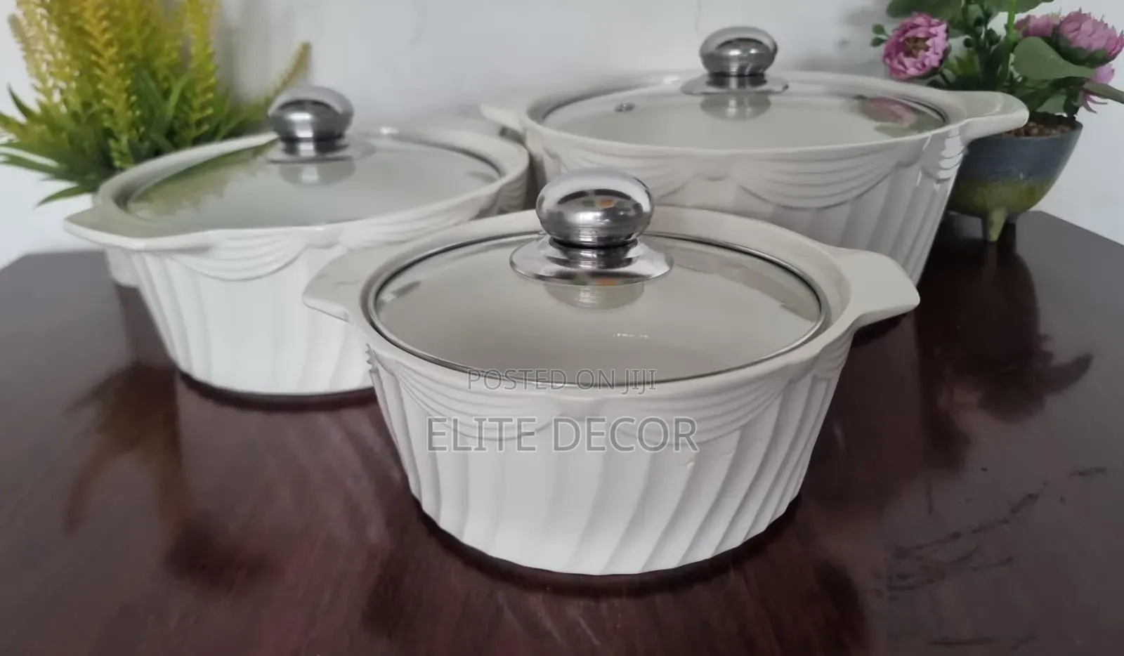 Stylish 3-in-1 Ceramic Serving Dish Casserole Set