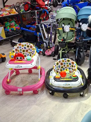 Multi Functional Baby Walker With Toy Bar and Wheels