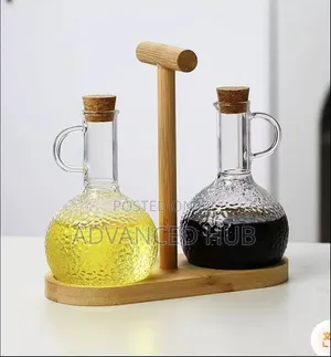 Glass Oil Pot Set