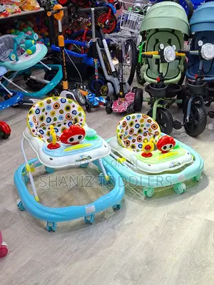 Baby Walker With Music Tray and Adjustable Height Levels