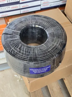 Exclusive RG59 CCTV Coaxial Cable 200M With Power