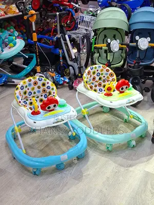 Foldable Baby Walker With Toys and Strong Frame